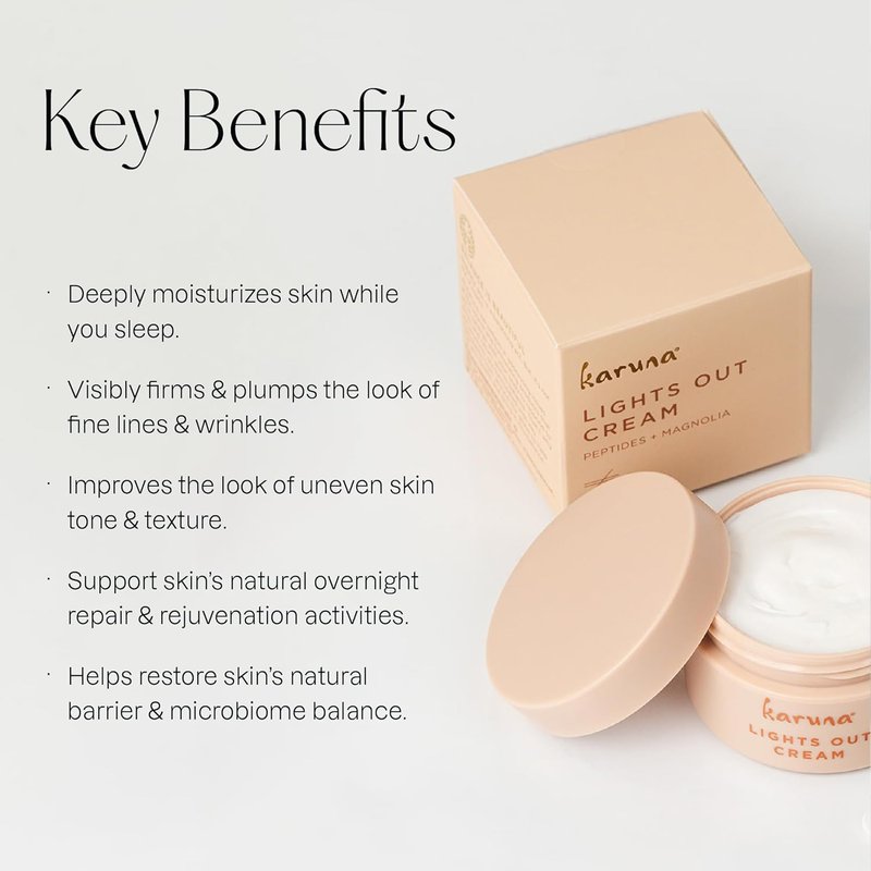 Karuna Night Cream - Anti-Wrinkle Moisturizer with Peptides & Hyaluronic Acid | 50 ml
