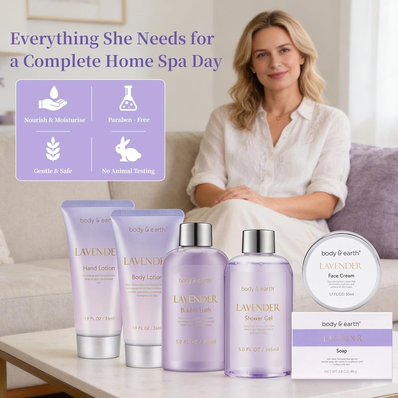 Bath and Body Gift Set for Women, 8 Pcs Vanilla Spa Set Gifts with Tumbler, Birthday Gifts for Women, Unique Gift Ideas for Her, Mom
