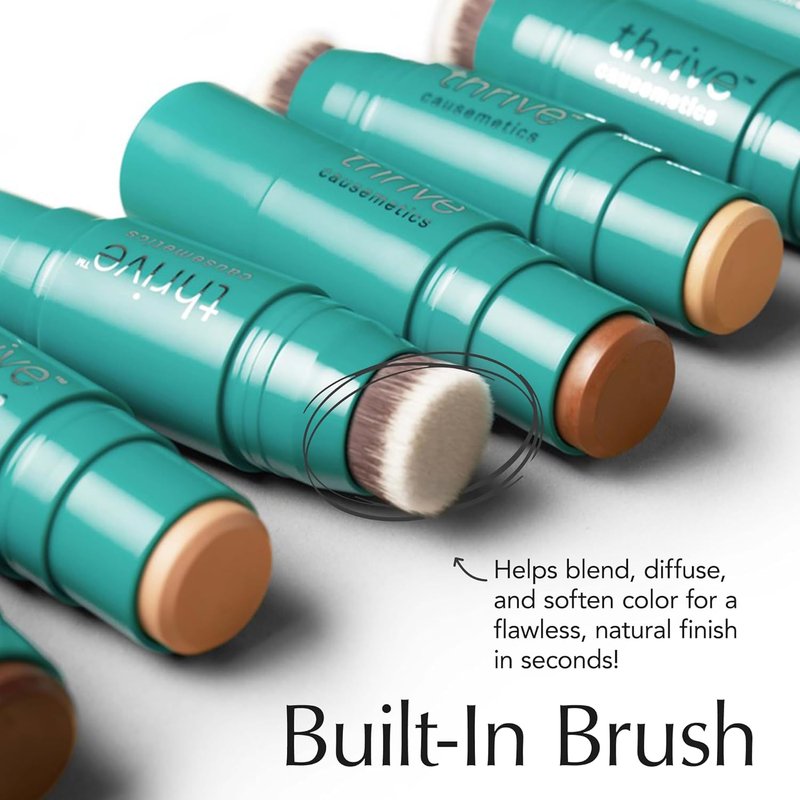 Triple Threat Color Stick - Cream Bronzer & Contour Makeup with Vitamin E | Waterproof, Fair Light Neutral