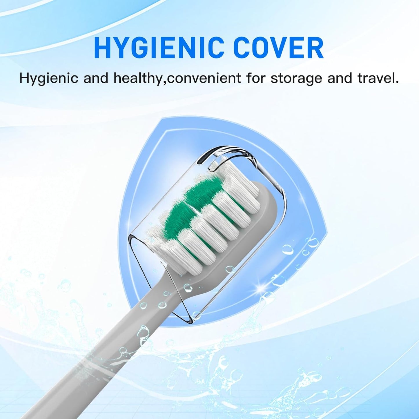 Replacement Brush Heads for AquaSonic Icon Electric Toothbrush - 10 Pack | Stone Color