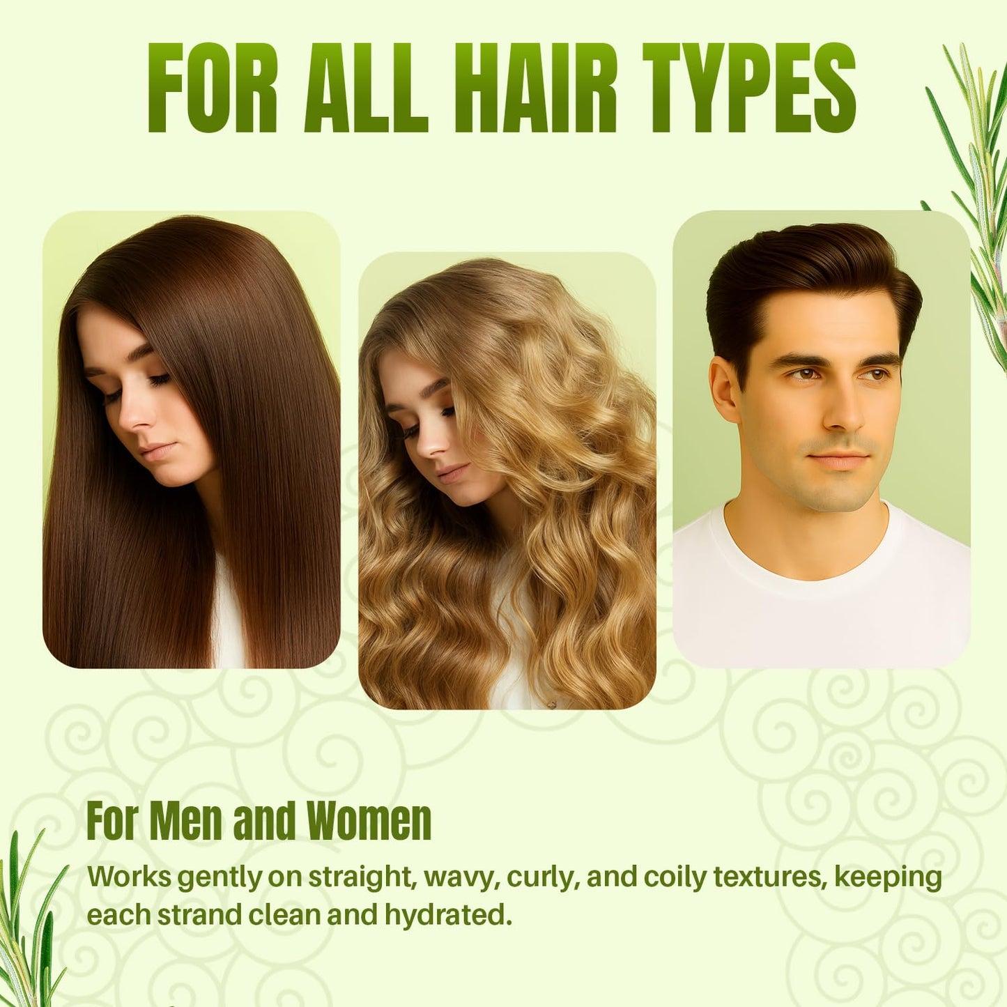 Rosemary Shampoo and Conditioner Set for Hair Growth - 16 fl oz Each