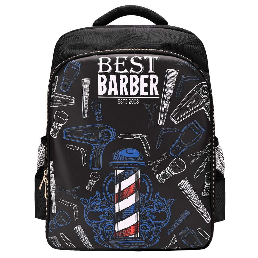 Barber Supplies Bag Organizer for Clippers and Supplies, Portable Hairstylist Clipper Backpack Travel Barber Shop Tools Bag