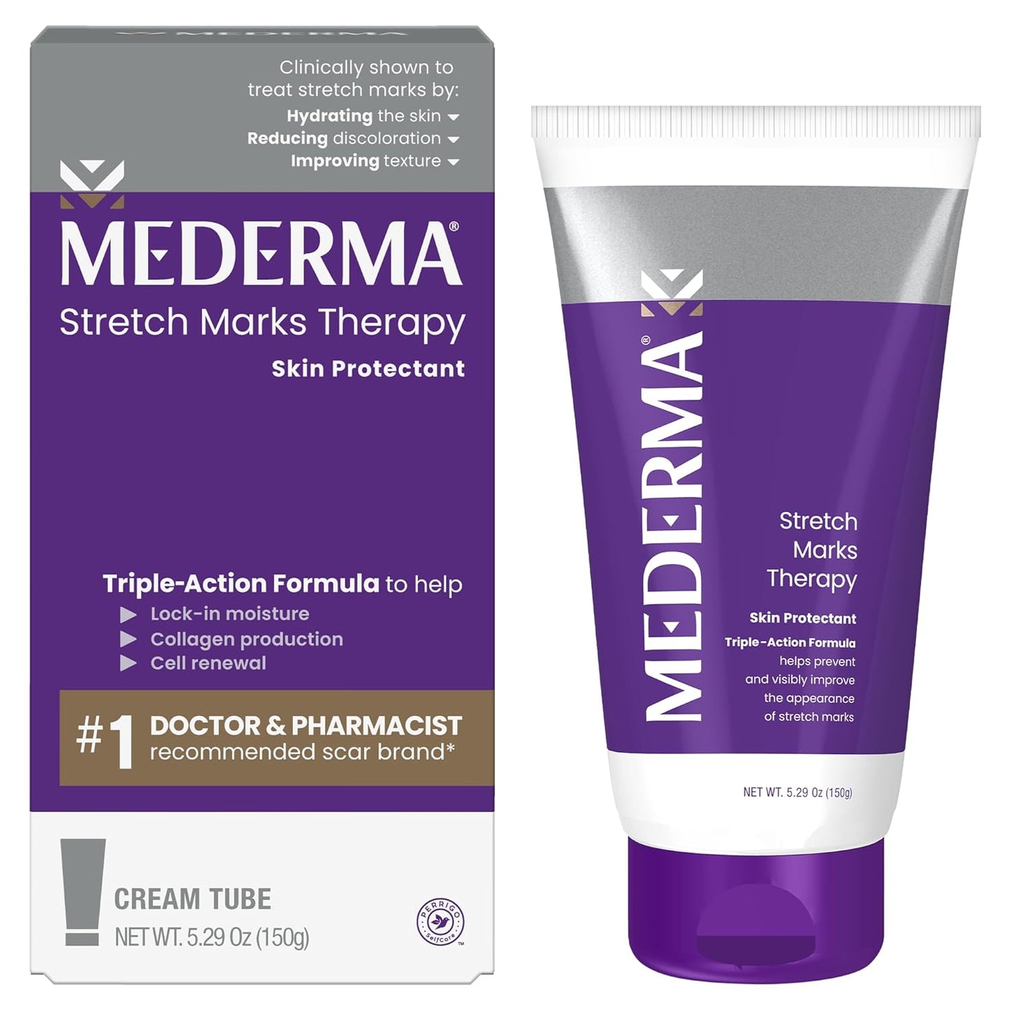 Mederma Stretch Mark Therapy Cream - Prevent & Treat Stretch Marks | Safe for Pregnancy, 5.29 oz (150g)