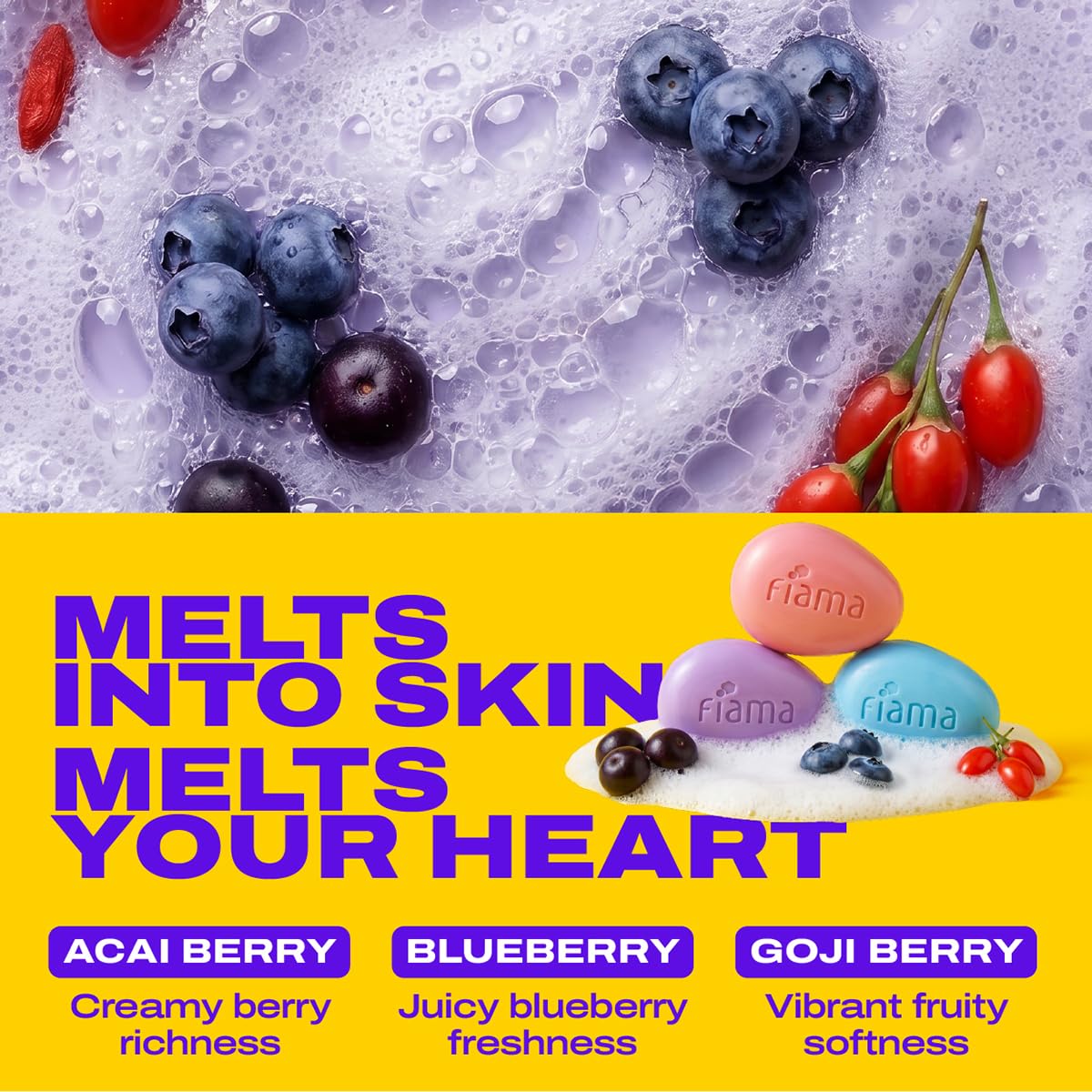 Moisturizing Soap Bars - Japanese Hokkaido Milk & Berries | Celebration Pack of 5