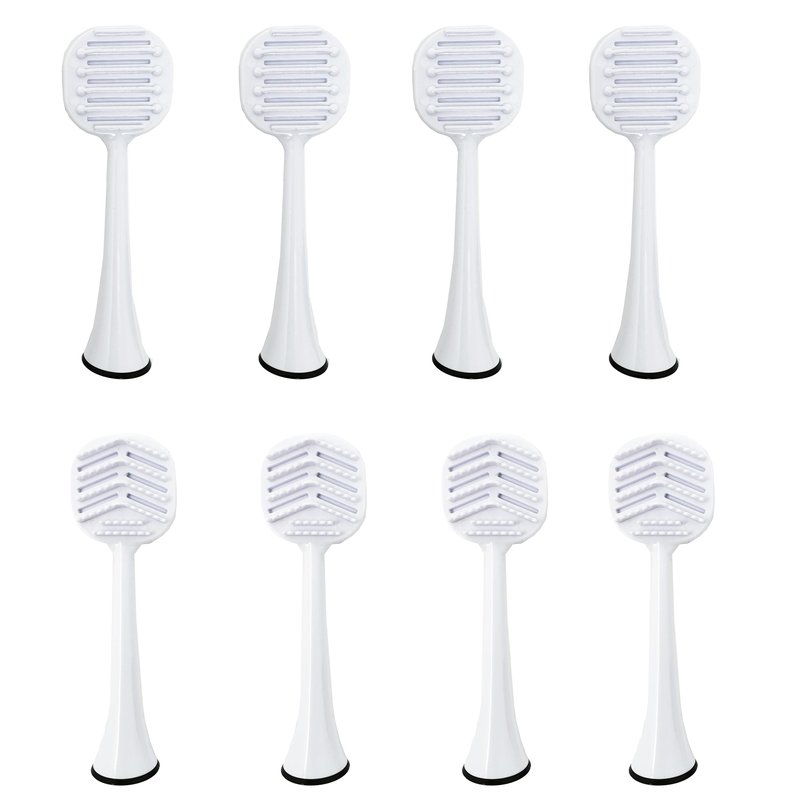 Tongue Brush Heads for Philips Sonicare Electric Toothbrush, Tongue Scraper Refills for Fresh Breath, Fits 4100/5100/6100/9023, Not Essence, E Series or One 8-Pack
