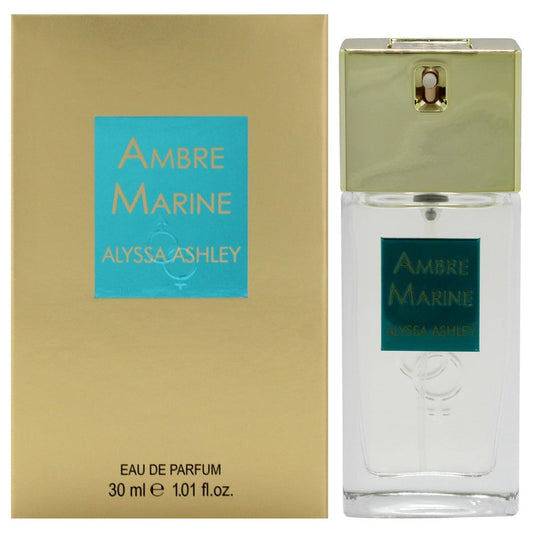 Alyssa Ashley Ambre Marine - Perfumes for Women and Cologne for Men - Long Lasting Mens Cologne - Notes of White Flowers and Iris - 1.01 oz EDP Spray