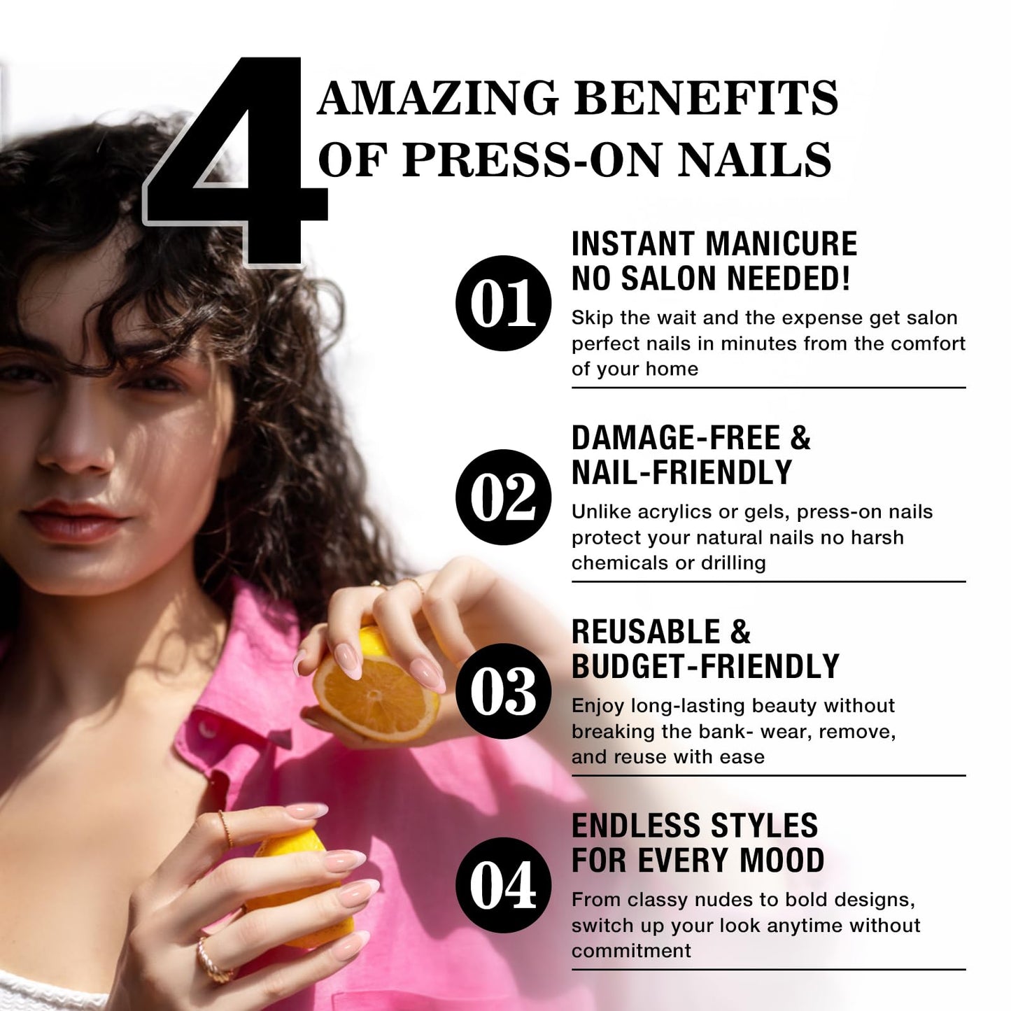 Press On Nails Kit with Nail Lamp, 24Pcs Pink French Tip Short Almond Gel Nails 16 Sizes, All-in-One DIY Kit with Glue Remover Top Coat Cuticle Oil Mini UV Lamp, 28+ Days Long Lasting, Gift for Women
