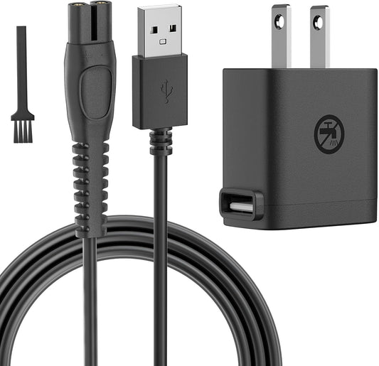BENSN 5V1A Charger Compatible with Philips Norelco One Blade QP2724 QP2834 QP1324,for Phillips QP1924 QP4631 QP6507 QP6552 PQ888 PQ889 Electric Trimmer Charging Cord