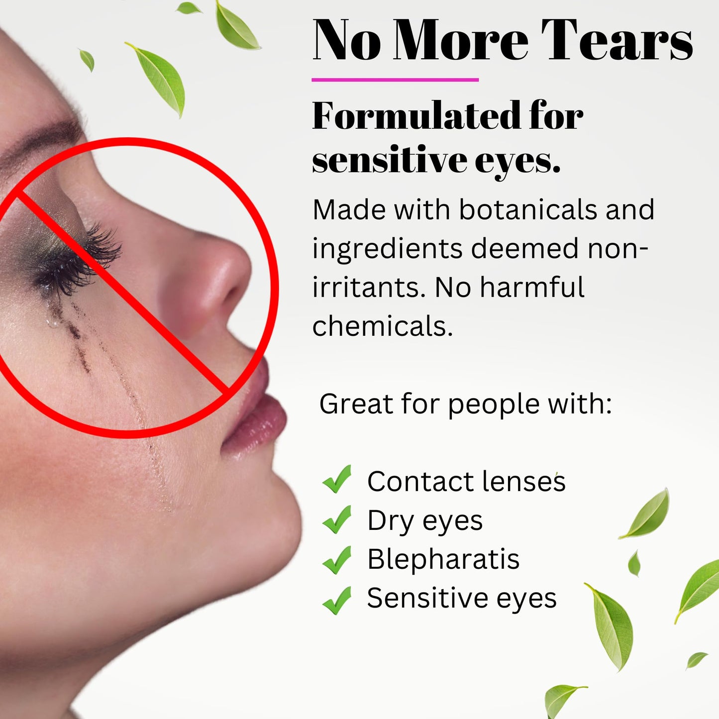 Fifth & Skin NATURLASH Natural Mascara (BLACK) Hypoallergenic for Sensitive Eyes – New Formula - New Packaging! Vegan - Cruelty, Gluten, Nut & Paraben Free - Nourish Your Lashes
