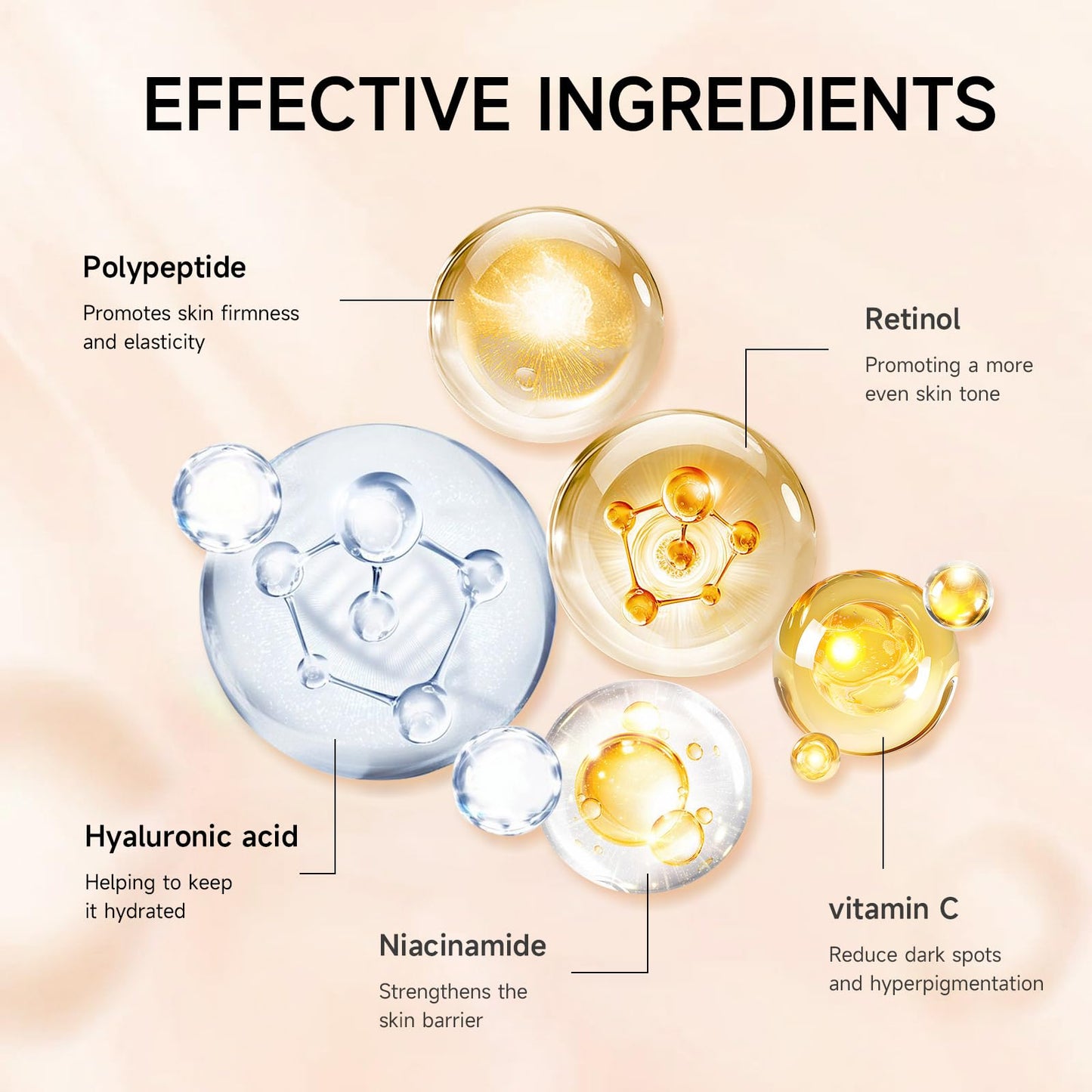 VGO Neck Creams for Tightening and Firming, Face Cream for Anti Aging Moisturizer, Hyaluronic Acid and Retinol Enriched for Neck and Face to Target Fine Lines sagging & Dryness. 4.23 Fl Oz