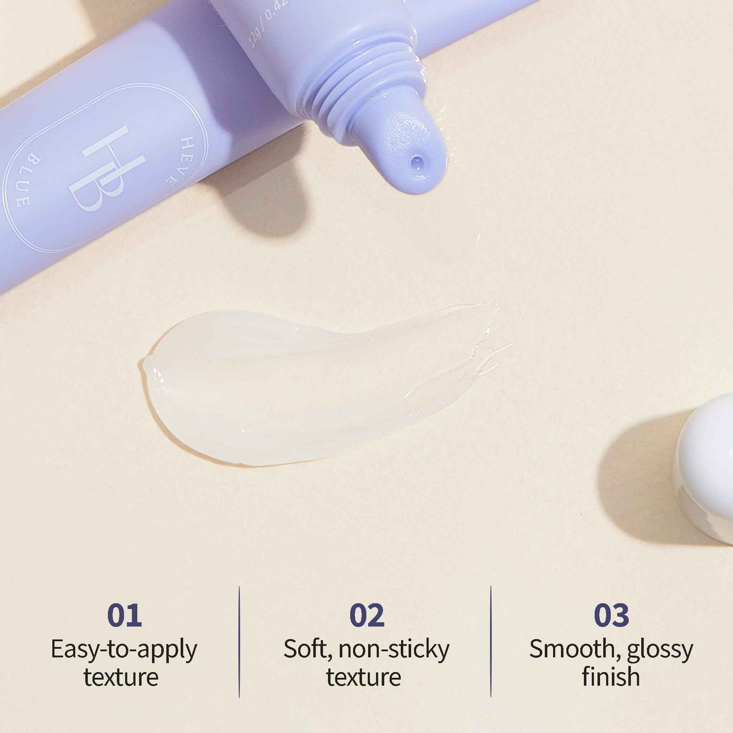 HEVEBLUE Penta Berry Panthenol Repair Lip Treatment - Lip Balm, Lip Mask, Lip Gloss, Korean Skin Care, K-Beauty, Moisturizing, Vegan, Sensitive Skin, Hypoallergenic, Lip Care