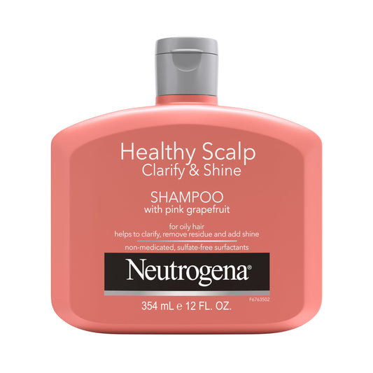 Neutrogena Healthy Scalp Pink Grapefruit Shampoo for Oily Hair & Scalp, 12 fl oz