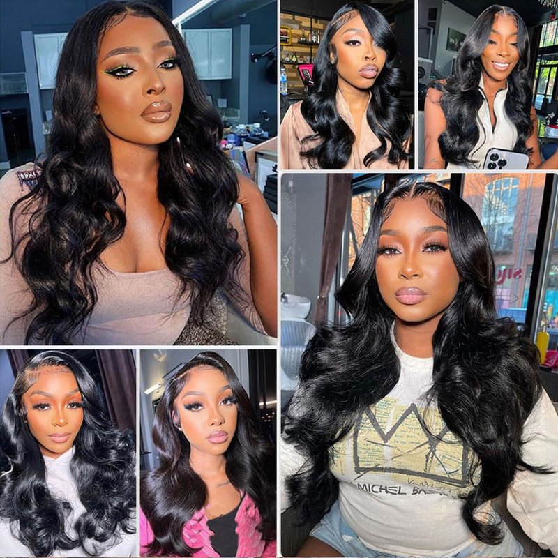 5x5 Transparent HD Lace Closure - Body Wave Human Hair, Pre-Plucked, Natural Black | 16 Inch