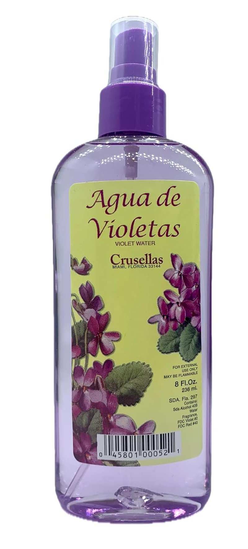 Violet Water Pump Spray - Refreshing Hydrating Mist | 8 Fl. Oz.