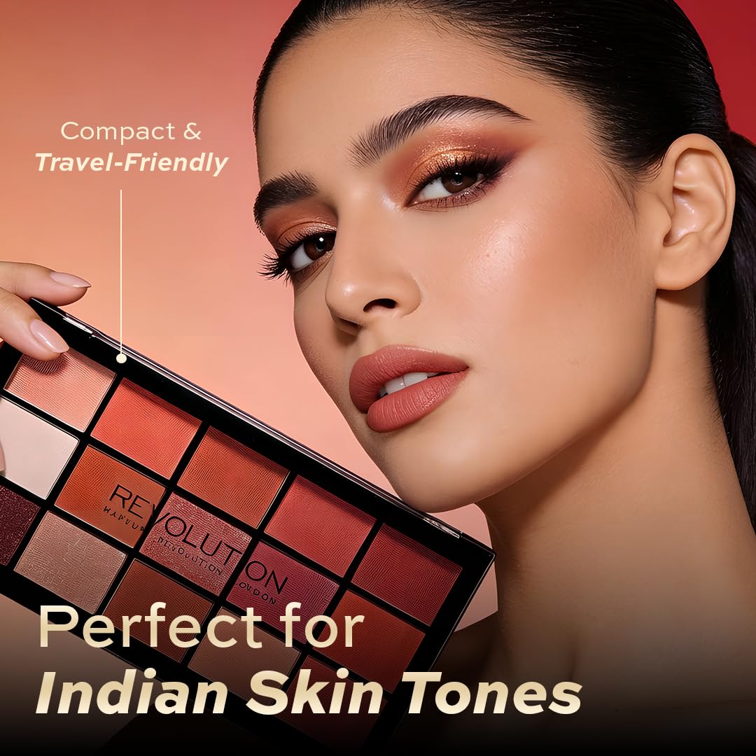 Makeup Revolution Eyeshadow Palette, Reloaded Iconic Newtrals 2, Face Make Up, Compact Eye Shadow Palette by Revolution Beauty