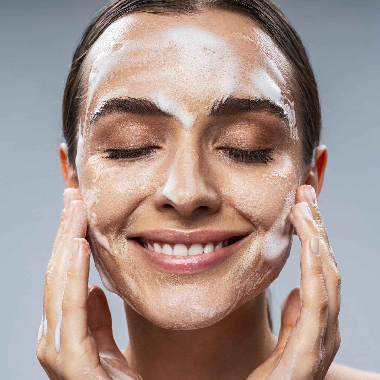 Volcano Face Foam Cleanser 150ml – Foaming Face Cleanser for Deep Cleansing & Hydrating with Olive Oil & Botanical Extracts – Face Wash Foam Removes Makeup, Dirt & Excess Oil