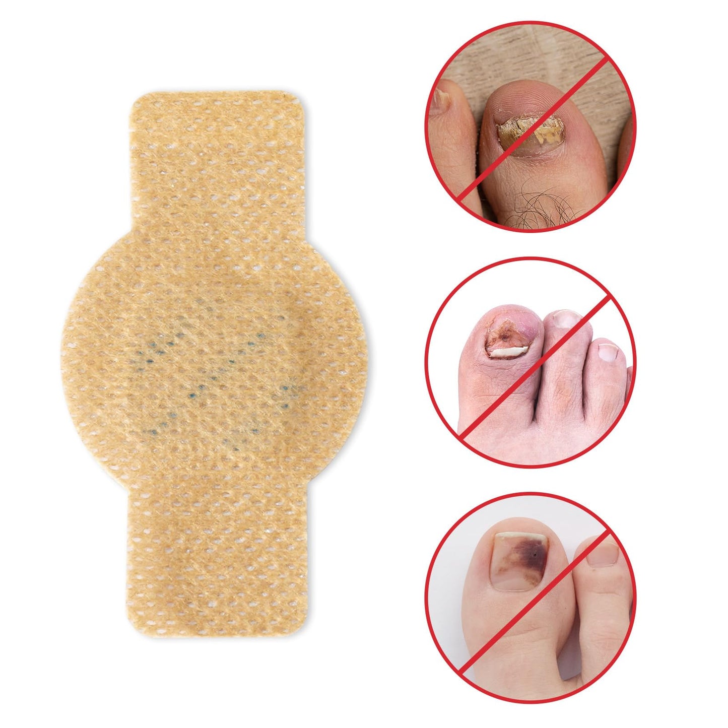 Nail Patches for Toenails & Fingernails – 8-Hour Nail Care Repair Stickers for Extra Strengthening (42pcs)