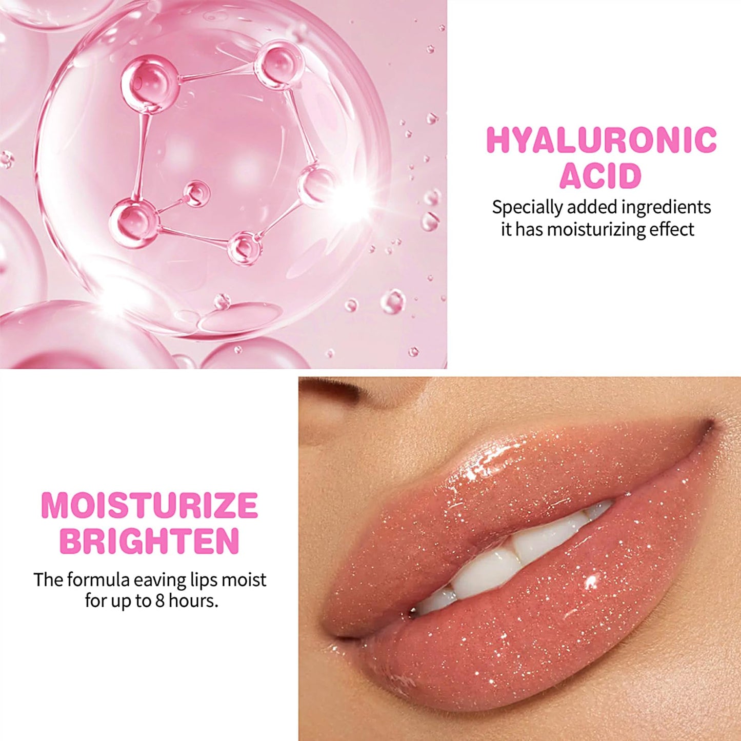 Clubday Hydrating Tinted Lip Balm Natural Lip Plumper Gloss, Lightweight Moisturizing Lip Care-01