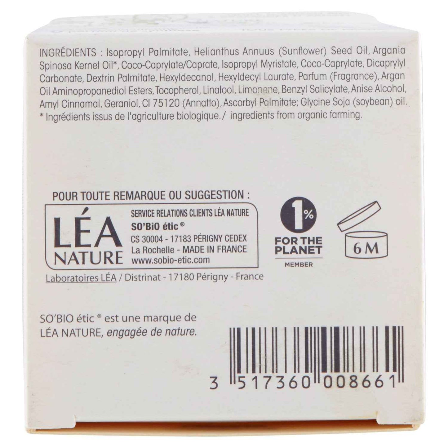 SO’BiO etic Argan Anti-Age Night Gel SoBio 40ml