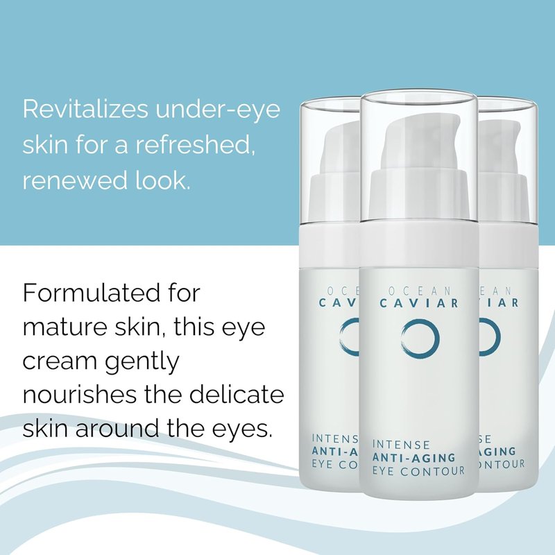 Caviar Eye Contour Cream for Mature Skin - Anti-Aging with Hyaluronic Acid | Targets Wrinkles & Puffiness - 30mL