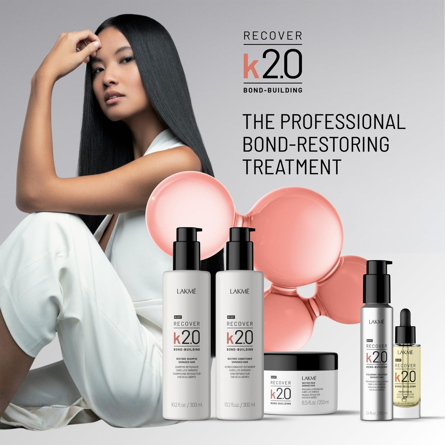 Lakmé K2.0 Recover Restore Conditioner, 10.2 fl oz