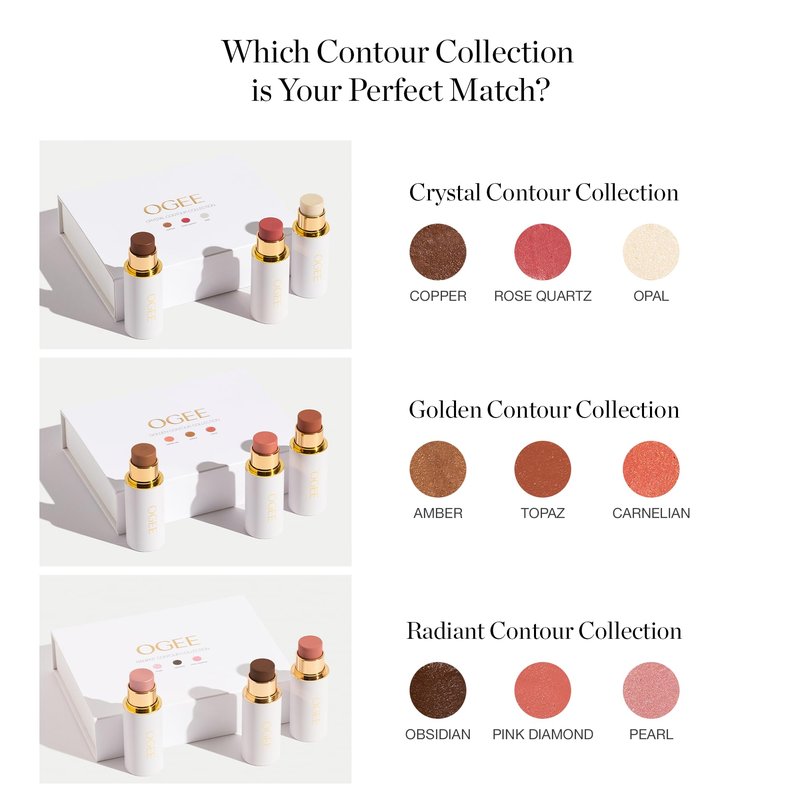 Ogee Sculpted Face Stick (COPPER - RADIANT COCOA) Certified Organic Bronzer Stick & Contour Makeup - Multi-Use Bronzer Stick for Face