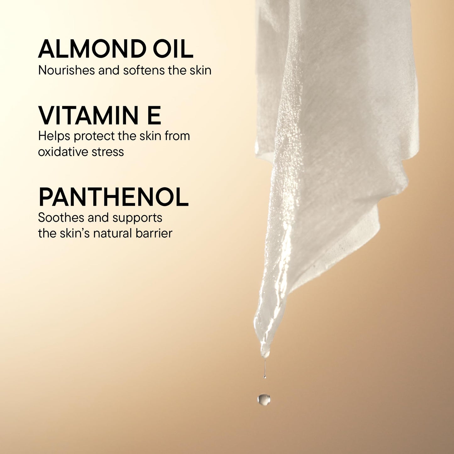 BABOR Oil Infused Cleansing Wipes, Cotton Cleansing Wipes with Panthenol, Almond Oil, Vitamin E and Hyaluronic Acid for Sensitive Skin (Pack of 25)