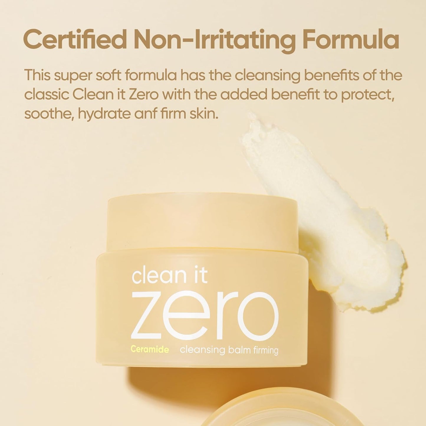 BANILA CO Clean It Zero Firming Cleansing Balm - Korean Makeup Remover | Vegan Formula with Moringa & Panthenol (100ml)