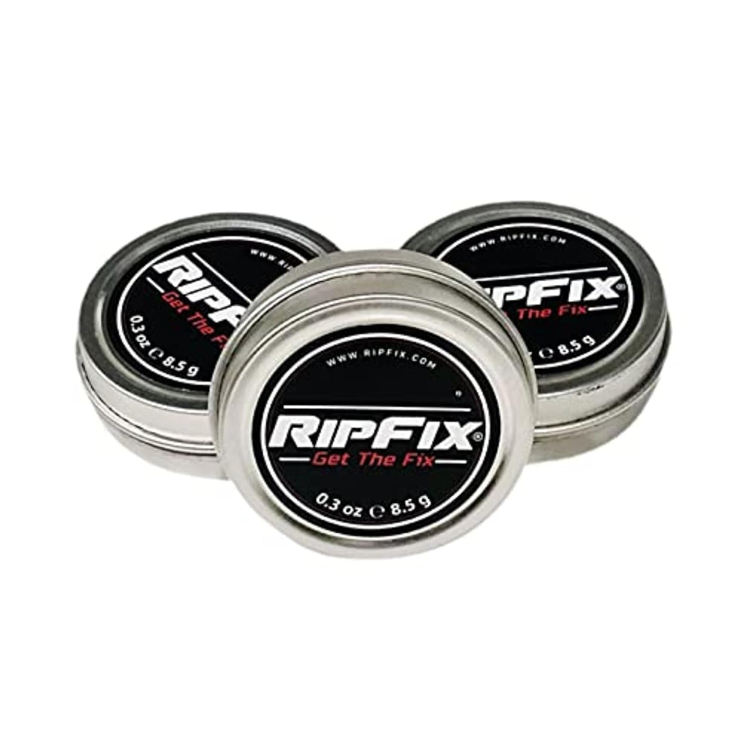 RipFix Hand Repair Balm - Moisturizing Salve for Dry, Cracked Hands | 3 Travel Tins (0.3 oz Each)