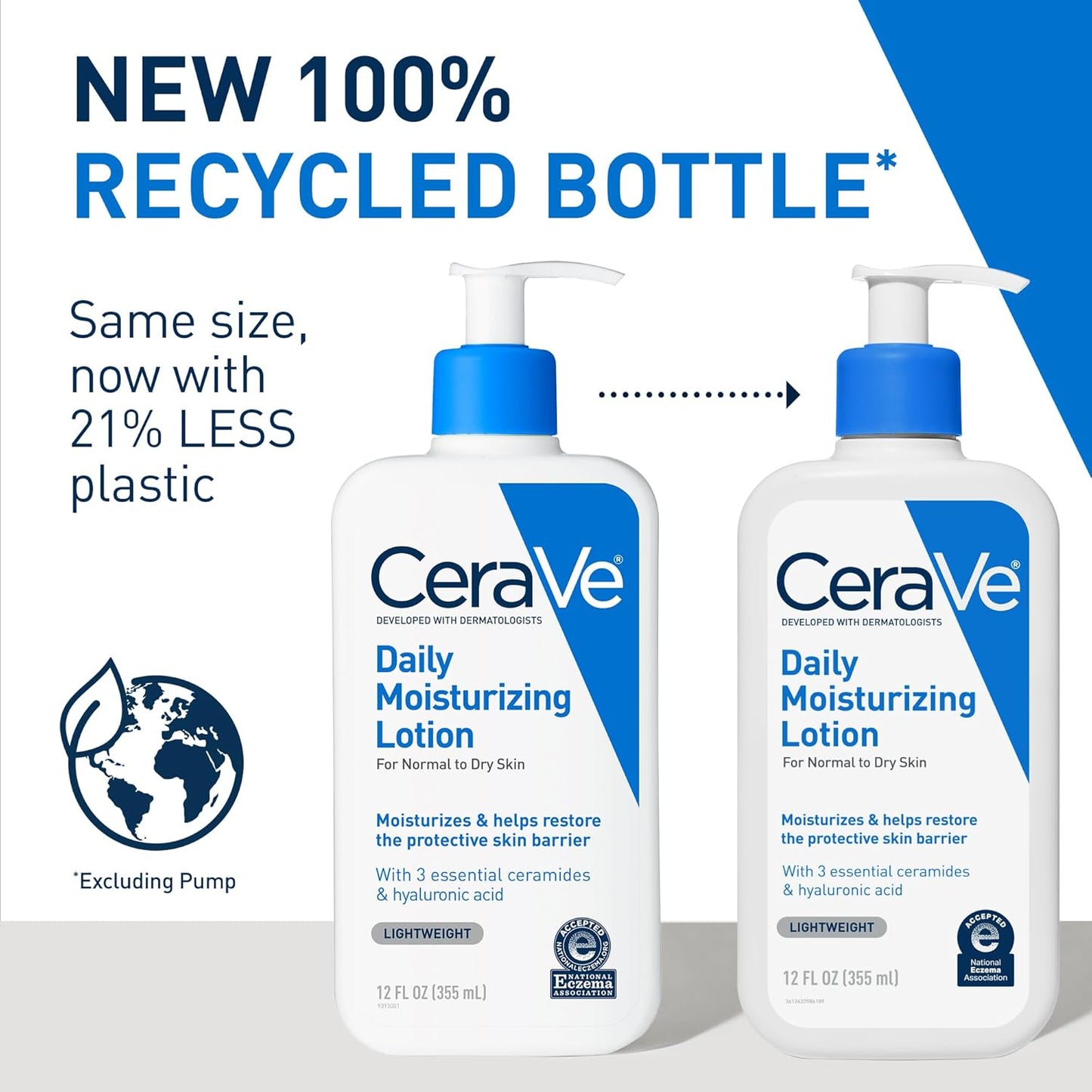 CeraVe Daily Moisturizing Lotion - Hydrating Body & Face Moisturizer with Hyaluronic Acid | Fragrance-Free, 12 oz