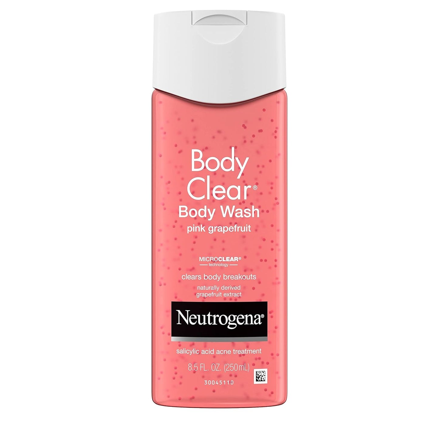 Neutrogena Body Clear Acne Treatment Wash - 2% Salicylic Acid Gel for Back, Chest & Shoulders | Pink Grapefruit, 8.5 fl. oz (Pack of 3)