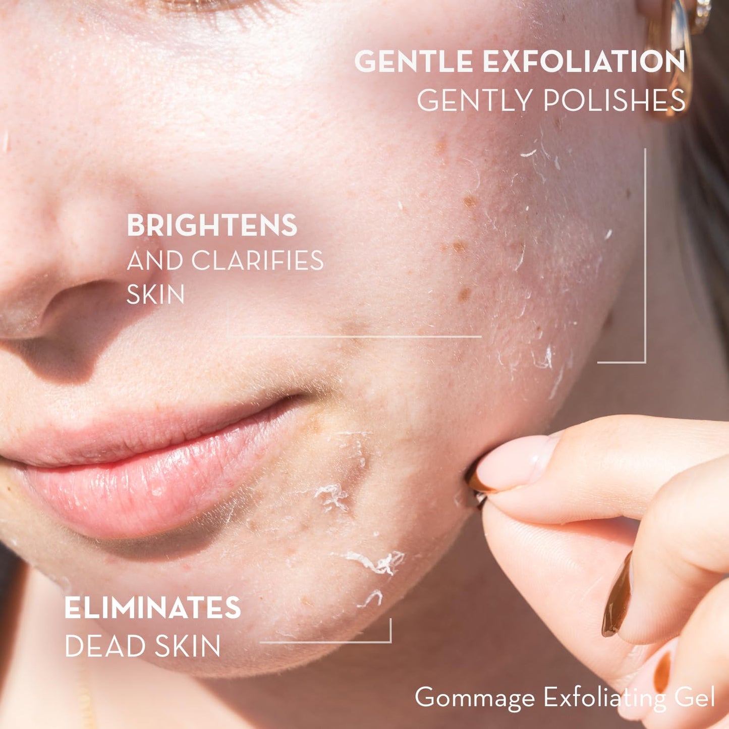 Sonage Gommage Exfoliating Gel – Gentle Gommage Exfoliant for Face | Facial Peeling Gel Removes Dead Skin, Brightens & Smooths | Non-Abrasive Face Exfoliant Scrub | Clean, Vegan Skincare (50 ml)