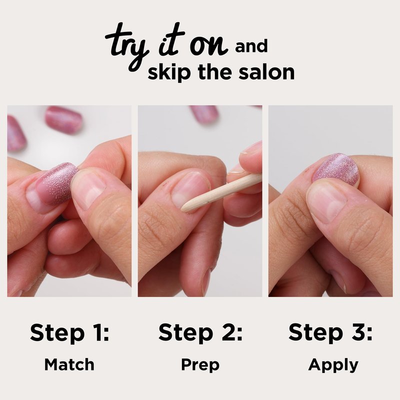 Sally Hansen Salon Effects Perfect Press-On Nails | Oval Shape | Easy to Apply, Non-Damaging | 30 Nails, Nail Glue, Adhesive Tabs, File | Out of This Pearl