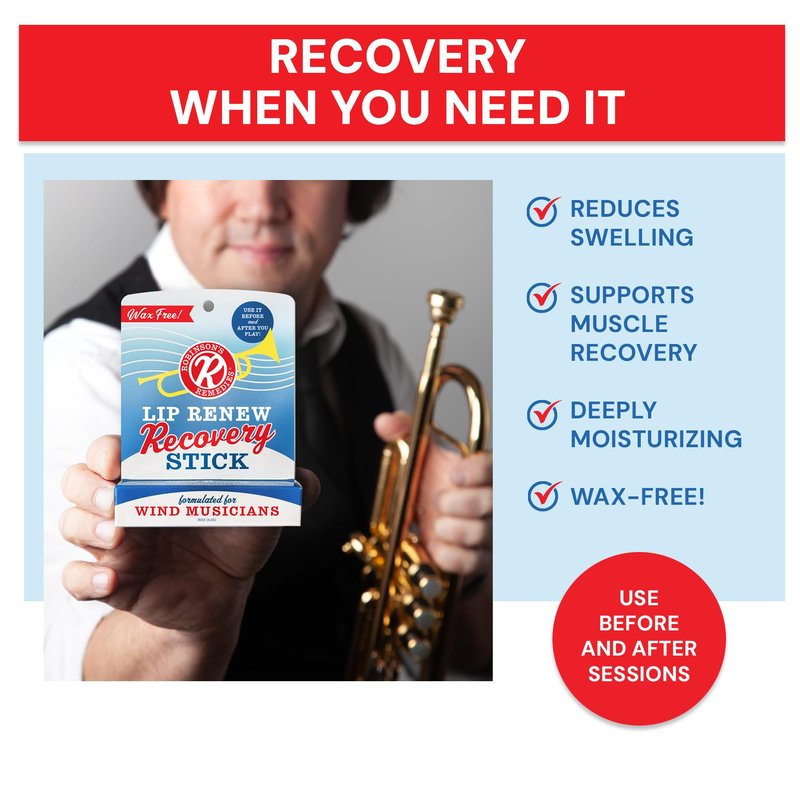 Robinson's Remedies tm Lip Renew Recovery Stick for Wind Musicians (4)