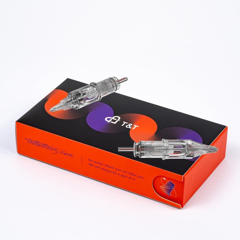 T&T AWE Tattoo Needles – Round Liner, Round Shader & Magnum Cartridges, 20PCS per Box, Durable Stainless Steel, Compatible with Major Tattoo Machines (AMZ-A1223RM-L)