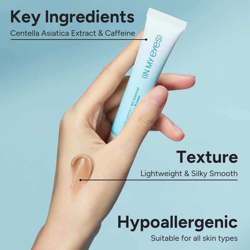 Oil Control Eyeshadow Primer, Smooth Eye Makeup Base, Intensifies Liquid & Powder Color, Lightweight & Non-greasy, Universal for All Skin Tones - 0.5 fl. oz