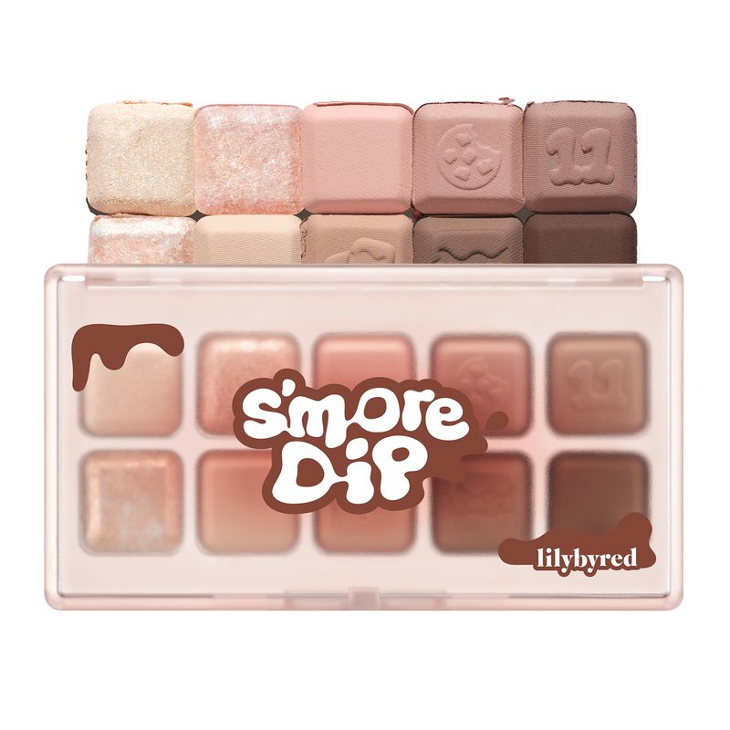 lilybyred Mood Keyboard | 10-Shade Korean Eyeshadow Palette, Highly Pigmented, Matte, Shimmer & Jelly Glitter, Smooth. Blendable, Long-Lasting, Dome-Shaped Design, 0.37 oz. (05 Warm Membership)