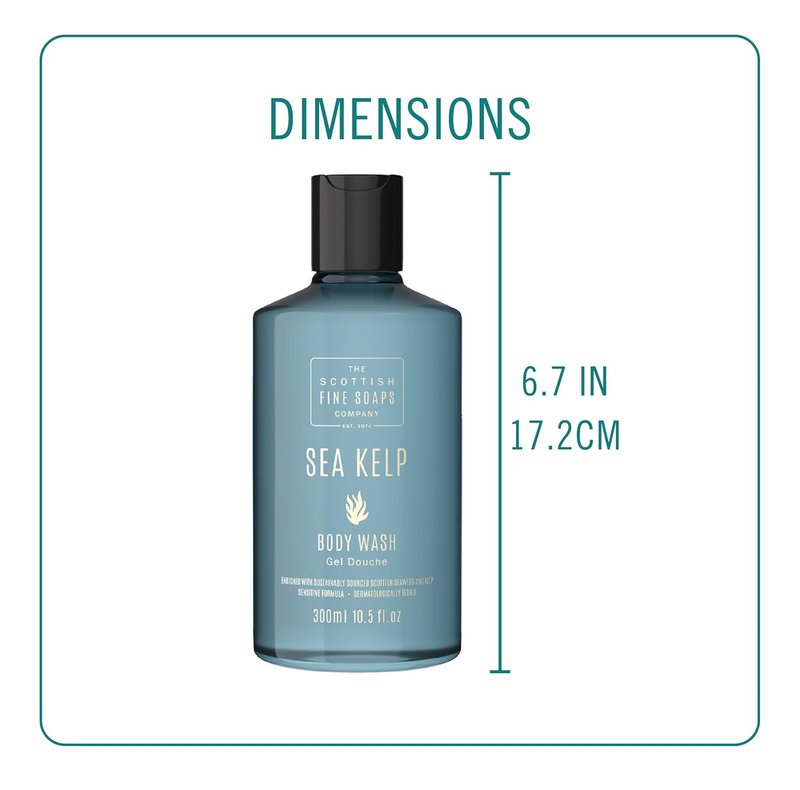 Sea Kelp Marine Body Wash - Nourishing Formula for Soft Skin | 300ml Pump