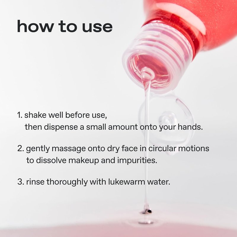Glow Guava Facial Cleanser - Oil-Gel Hybrid All-in-One Cleanser with Guava Extract & Botanical Oils | 6.4 fl oz