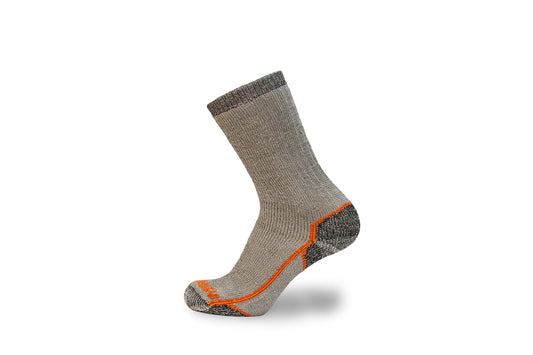 Fish Monkey Heavyweight Boot Crew Fishing and Hunting Merino Compression Wool Socks (XX-Large, Grey)