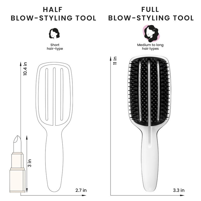 Tangle Teezer | The Blow Styling Smoothing Tool for Medium & Long Hair | Gentle and Fast Drying | Full Size