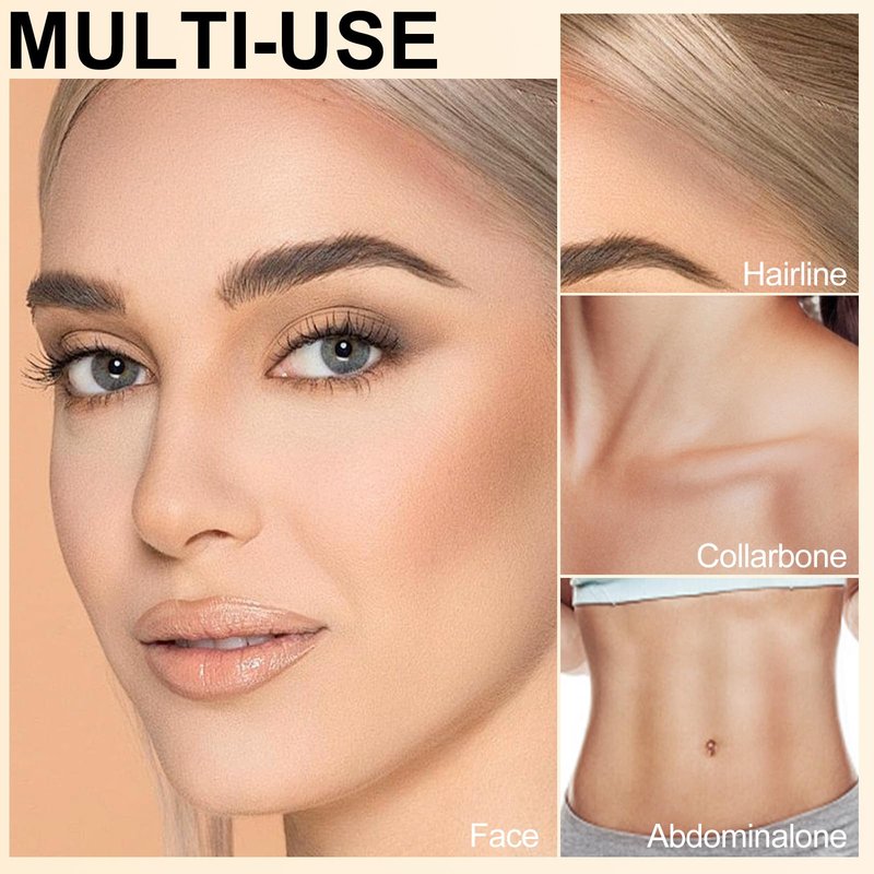 Erinde Cool Toned Contour Stick for Fair Skin, Large Capacity Grey Brown Cream Contour Makeup Stick, Smooth Blendable Matte Bronzer, Waterproof & Long Lasting Face Shaping Nose Contouring Sticks