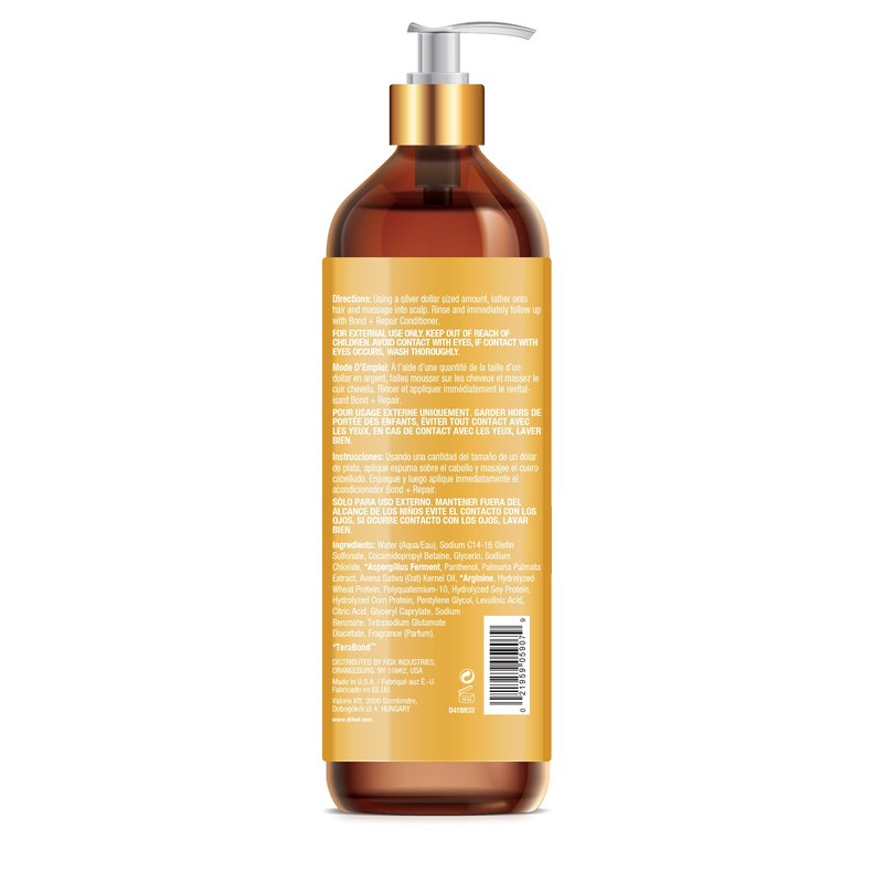 Difeel Bond & Repair Sulfate Free Shampoo, 33.8 oz - Restorative Bond Shampoo for Natural Hair