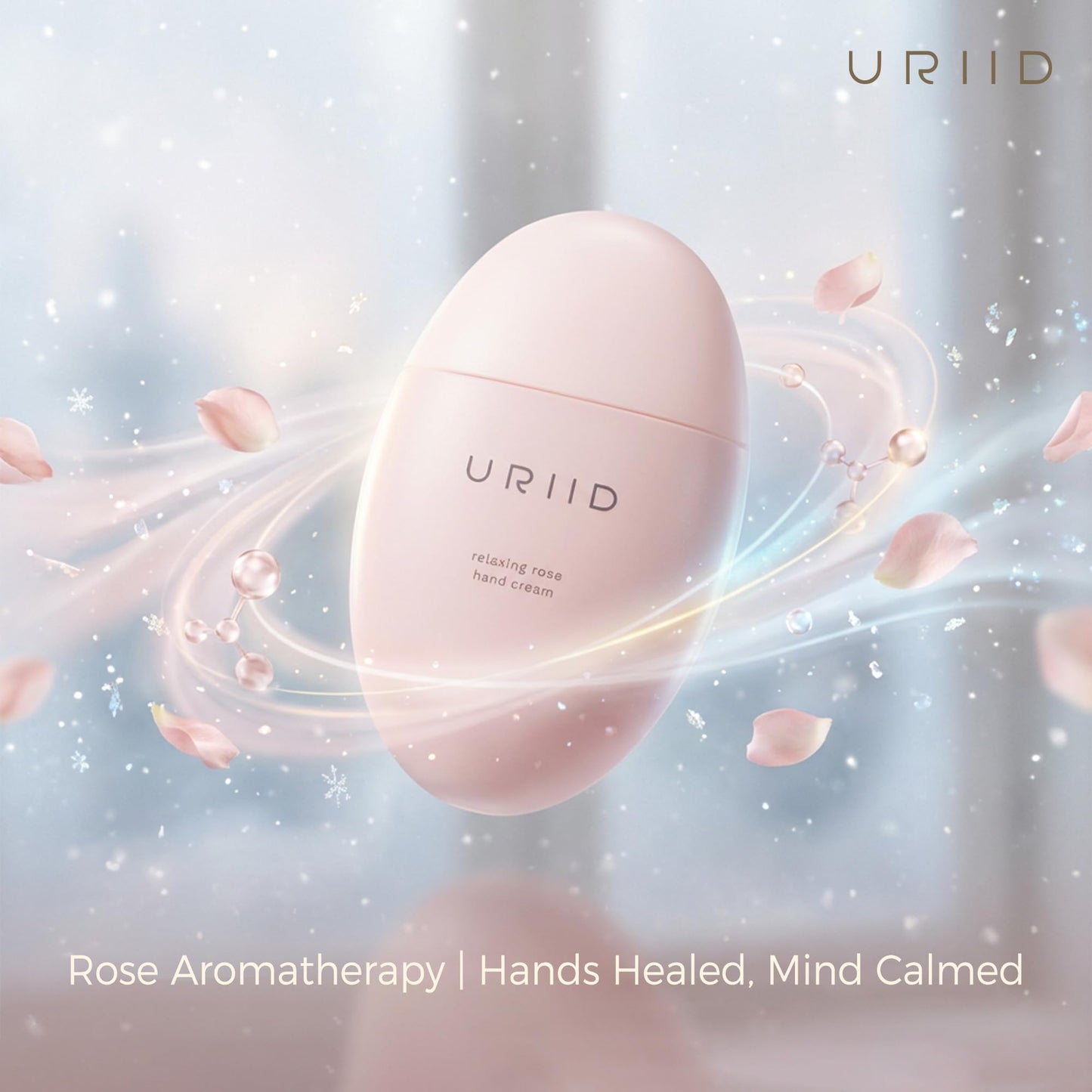 URIID Relaxing Rose Hand Cream/Lotion, Rose, Shea Butter & Botanic Extracts, Ultra Nourishing & Moisturizing Scented Hand Cream - 1.76 Oz