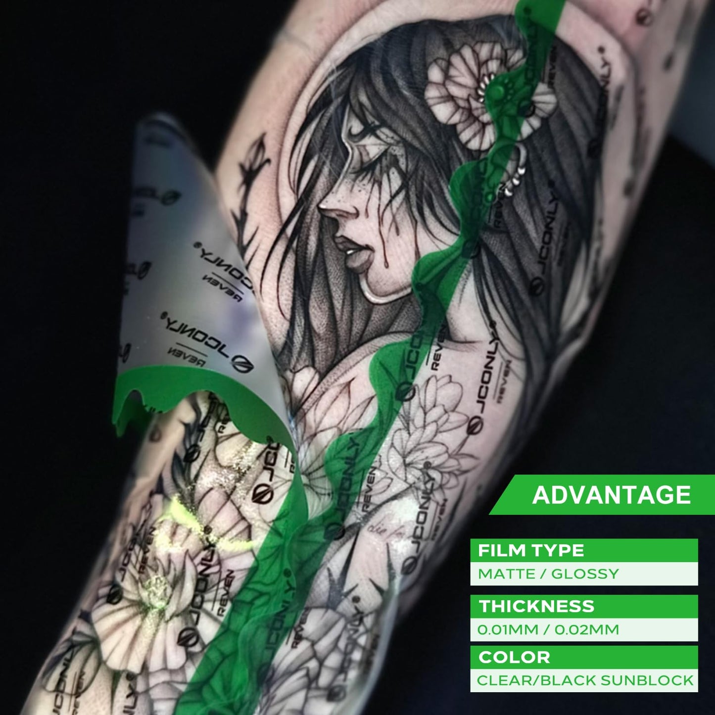 WZPB Tattoo Aftercare Bandage Roll 7.87 in x 10.94 yd Second Skin Tattoo Cover – Protective Wrap for Tattoo Care