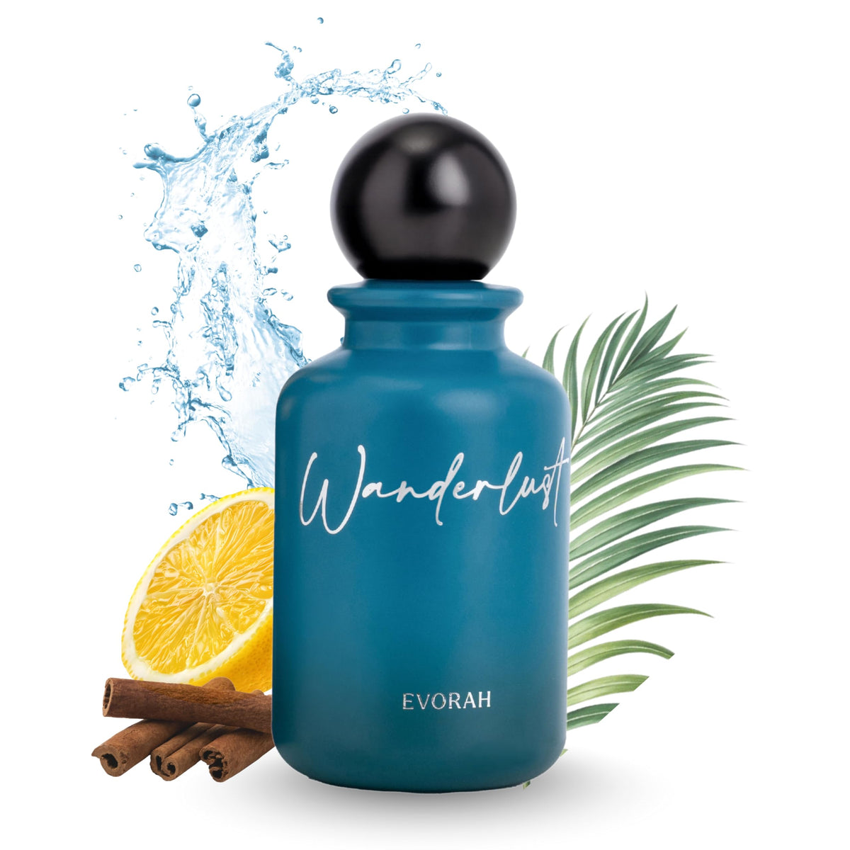 House of Evorah Wanderlust Men's Eau De Parfum (3.308 fl oz) – Long Lasting Perfume for Men | Chemical-Free Luxury Fragrance | Ideal Cologne for Beach Vacations