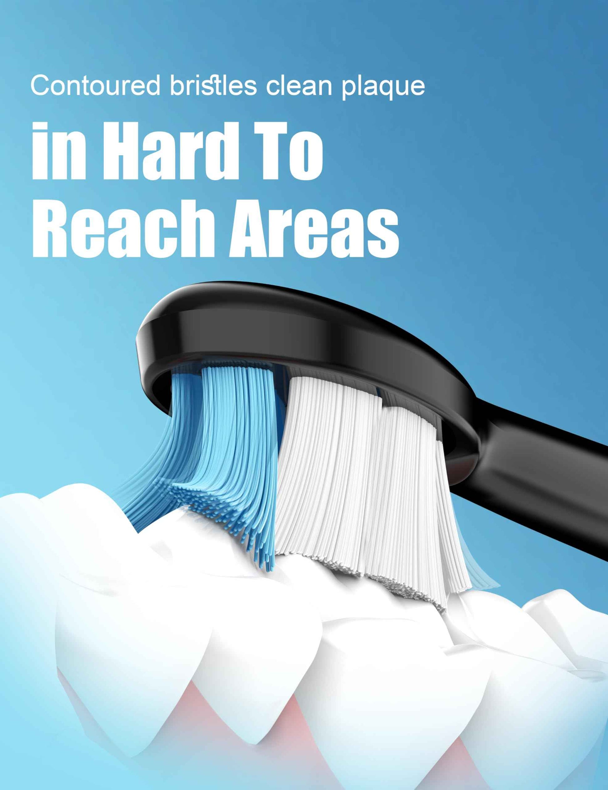 Toothbrush Replacement Heads for Philips Sonicare Electric Sonic Tooth Refill Brush Head, 10 Pack Black