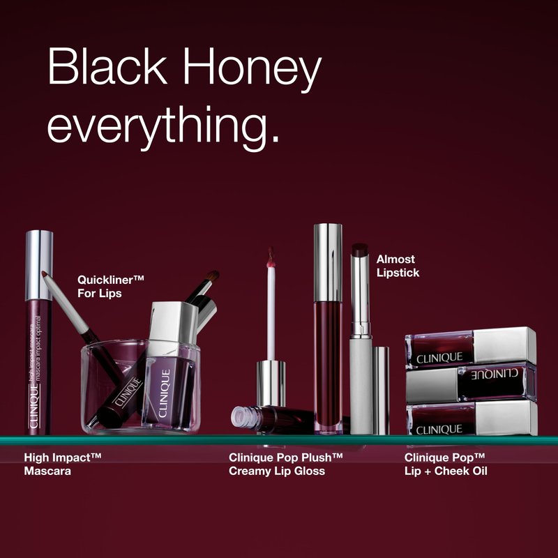 Clinique Pop Lip + Cheek Tinted Oil in Black Honey | Conditions Lips + Gives Cheeks a Natural, Dewy Flush