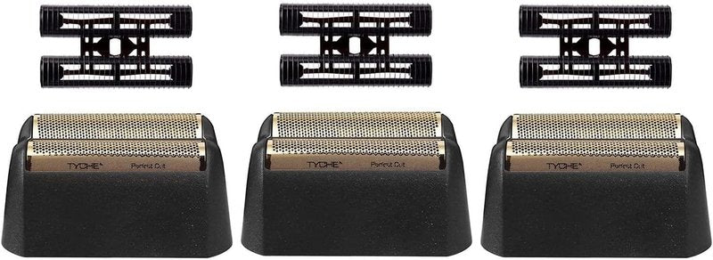 Professional 5 Star Finale Shaver Replacement Foil & Cutter Assembly - Compatible with Wahl 7031-100/7043-100 | Black 3-Pack