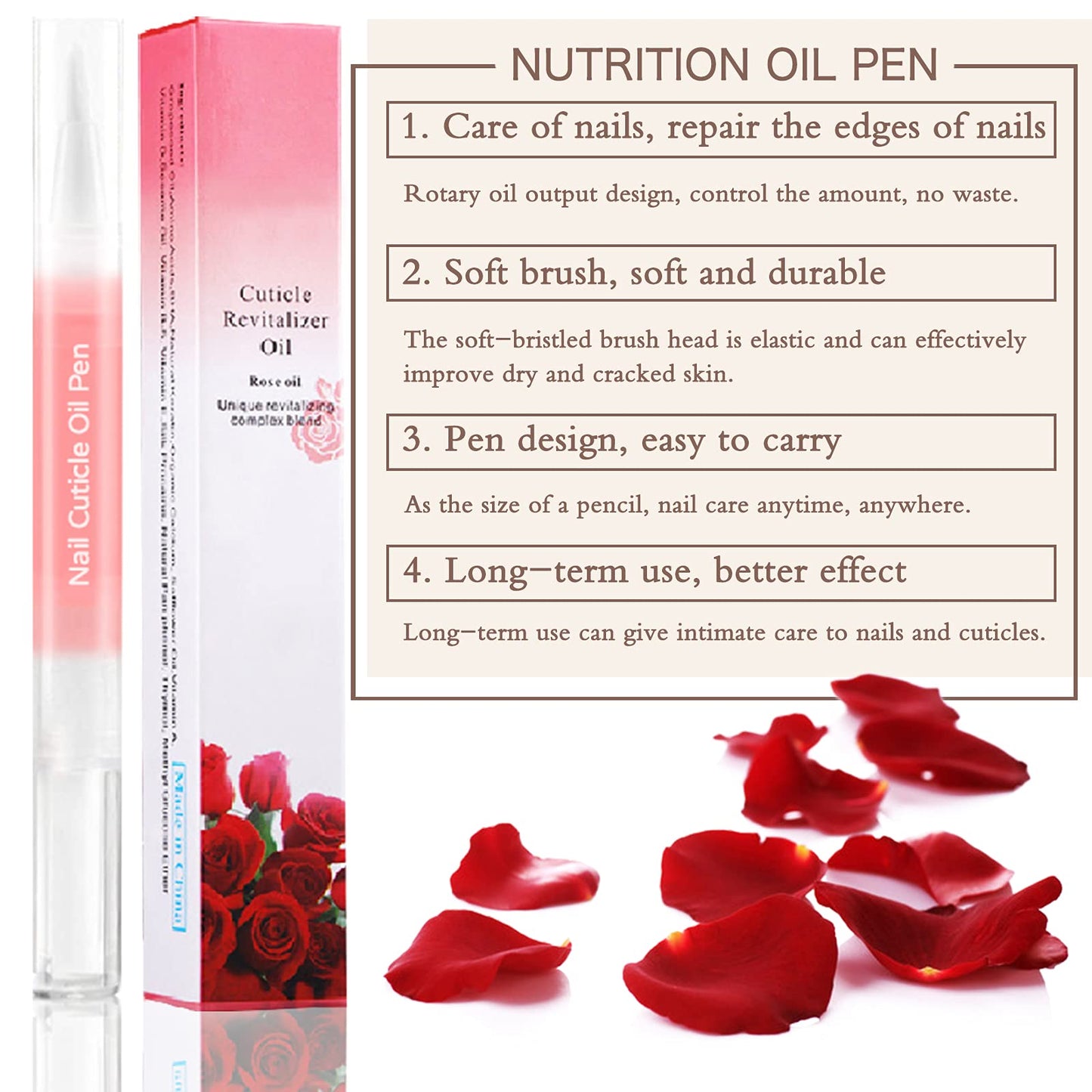 SULLMAR Nail Cuticle Oil Pen 28Pcs Nail Care Oil Pen Nail Nourishment Polish With Vitamins Moisturized Gel Repair For Gel Nails Care